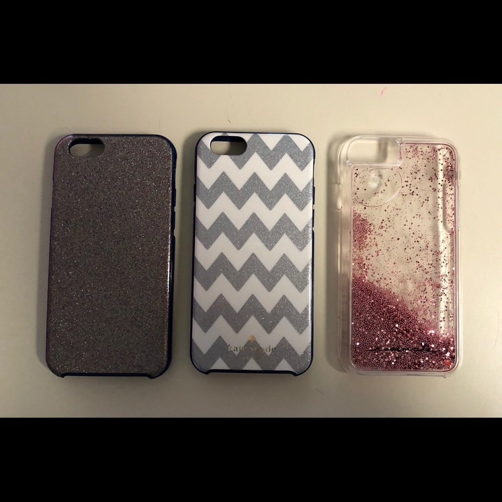 2 Kate Spade cases and 1 Casemate waterfall case